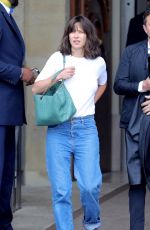 SOPHIE MARCEAU Leaves Crillon Hotel in Paris 06/11/2018