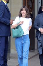 SOPHIE MARCEAU Leaves Crillon Hotel in Paris 06/11/2018