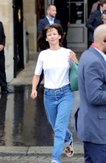 SOPHIE MARCEAU Leaves Crillon Hotel in Paris 06/11/2018