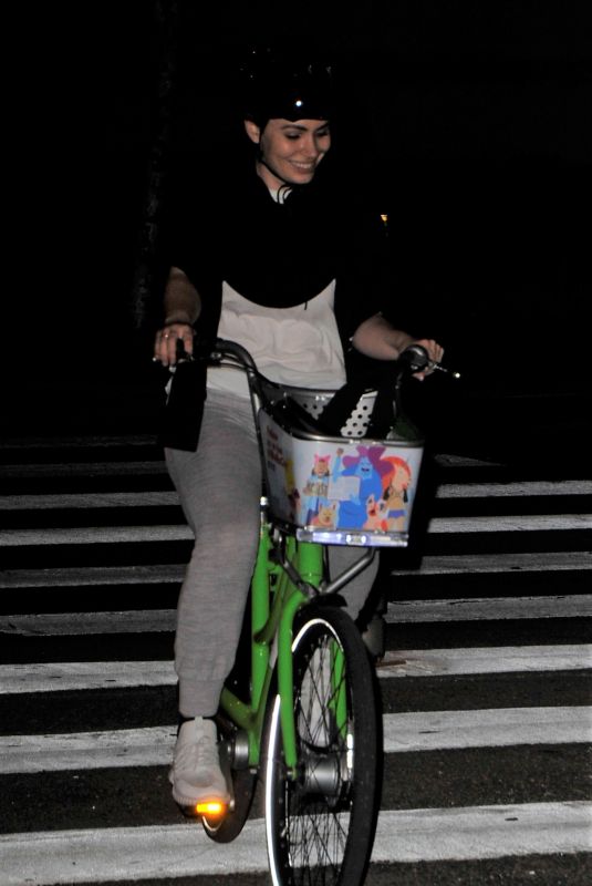 SOPHIE SIMMONS Riding Her Bike Out in Los Angeles 06/07/2018
