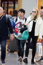 SOPHIE TURNER and Joe Jonas at Airport in Barcelona 06/19/2018
