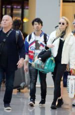 SOPHIE TURNER and Joe Jonas at Airport in Barcelona 06/19/2018