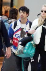 SOPHIE TURNER and Joe Jonas at Airport in Barcelona 06/19/2018