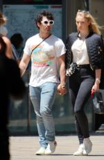 SOPHIE TURNER and Joe Jonas Out in Barcelona 06/19/2018