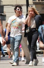 SOPHIE TURNER and Joe Jonas Out in Barcelona 06/19/2018
