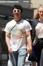 SOPHIE TURNER and Joe Jonas Out in Barcelona 06/19/2018
