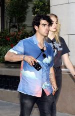 SOPHIE TURNER and Joe Jonas Out in Paris 06/27/2018