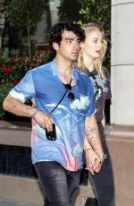 SOPHIE TURNER and Joe Jonas Out in Paris 06/27/2018