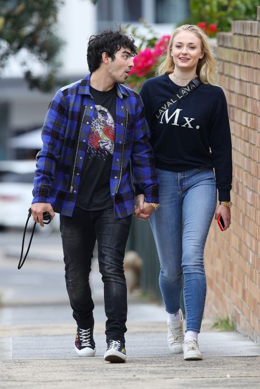 SOPHIE TURNER and Joe Jonas Out in Sydney 06/08/2018