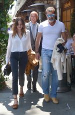 STALLA BANDERAS Out for Lunch with Her Father Antonio in Beverly Hills 06/06/2018