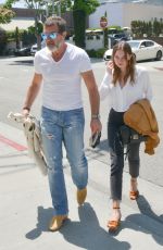 STALLA BANDERAS Out for Lunch with Her Father Antonio in Beverly Hills 06/06/2018