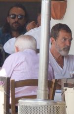 STALLA BANDERAS Out for Lunch with Her Father Antonio in Beverly Hills 06/06/2018