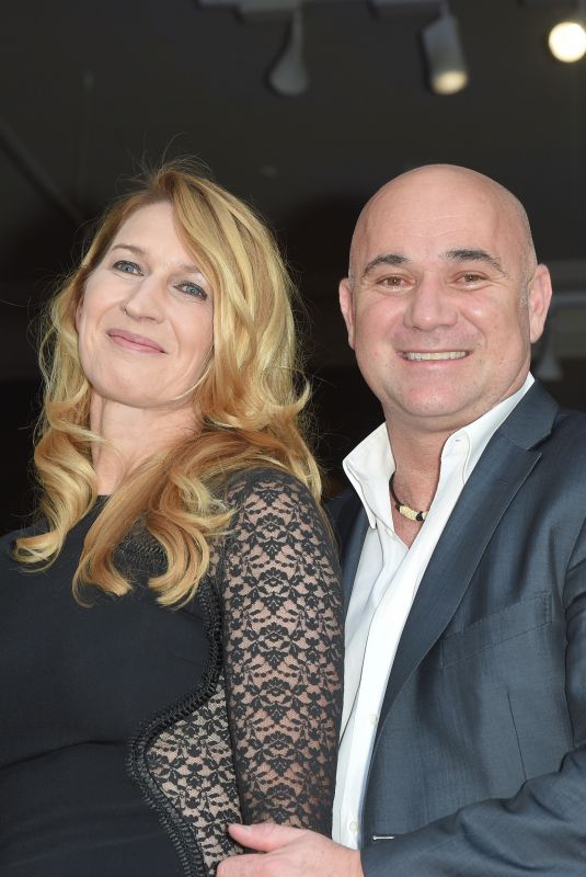 STEFFI GRAF and Andre Agassi at Longines Charity Gala in Paris 06/02/2018