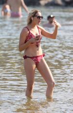 STEPHANIE PRATT in Red Bikini in Mykonos 06/20/2018