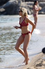 STEPHANIE PRATT in Red Bikini in Mykonos 06/20/2018