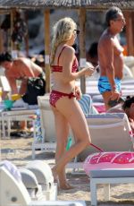 STEPHANIE PRATT in Red Bikini in Mykonos 06/20/2018