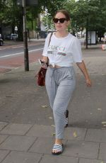 TANYA BURR Arrives at Southwark Playhouse in London 05/31/2018
