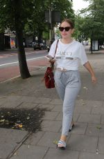 TANYA BURR Arrives at Southwark Playhouse in London 05/31/2018