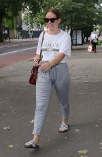 TANYA BURR Arrives at Southwark Playhouse in London 05/31/2018