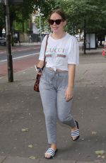 TANYA BURR Arrives at Southwark Playhouse in London 05/31/2018