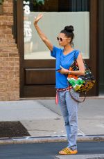 THANDIE NEWTON Hailing a Cab in New York 06/14/2018