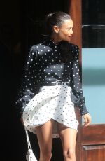 THANDIE NEWTON Leaves Her Hotel in New York 06/14/2018