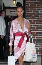 THANDIE NEWTON Leaves Late Show with Stephen Colbert in New York 06/13/2018