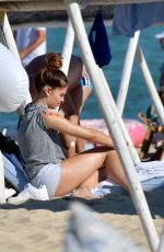 THYLANE BLONDEAU on the Beach in St Tropez 06/26/2018