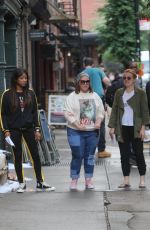 TIFFANY HADISH, MELISSA MCCARTHY and ELISABETH MOSS on the Set of The Kitchen in New York 06/13/2018