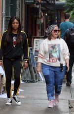 TIFFANY HADISH, MELISSA MCCARTHY and ELISABETH MOSS on the Set of The Kitchen in New York 06/13/2018