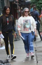 TIFFANY HADISH, MELISSA MCCARTHY and ELISABETH MOSS on the Set of The Kitchen in New York 06/13/2018