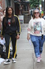TIFFANY HADISH, MELISSA MCCARTHY and ELISABETH MOSS on the Set of The Kitchen in New York 06/13/2018