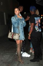 TINASHE at Delilah Nightclub in West Hollywood 06/16/2018