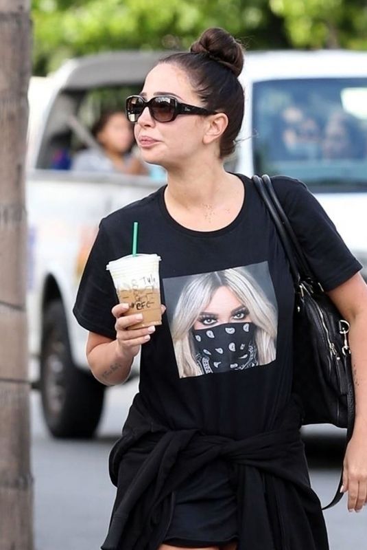 TULISA CONTOSTAVLOS at Starbucks in West Hollywood 05/31/2018