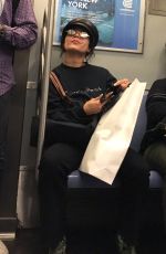 VANESSA HUDGENS on the Subway in New York 06/27/2018