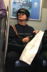 VANESSA HUDGENS on the Subway in New York 06/27/2018