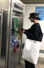 VANESSA HUDGENS on the Subway in New York 06/27/2018