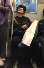VANESSA HUDGENS on the Subway in New York 06/27/2018