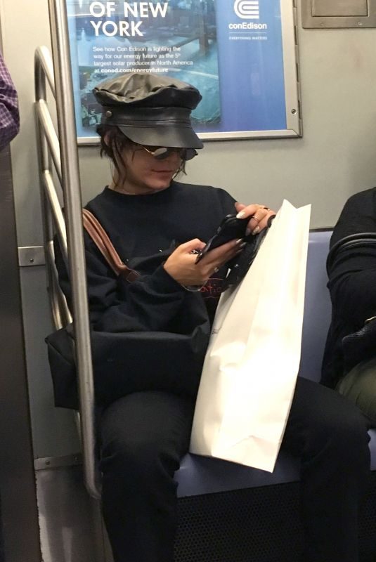 VANESSA HUDGENS on the Subway in New York 06/27/2018