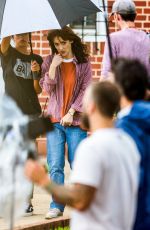 WINONA RYDER on the Set of Stranger Things in Atlanta 06/11/2018