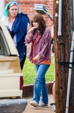 WINONA RYDER on the Set of Stranger Things in Atlanta 06/11/2018