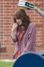 WINONA RYDER on the Set of Stranger Things in Atlanta 06/11/2018