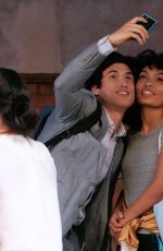 YARA SHAHIDI and Charles Melton on the Set of The Sun is Also a Star in Harlem 06/19/2018