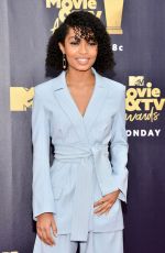 YARA SHAHIDI at 2018 MTV Movie and TV Awards in Santa Monica 06/16/2018