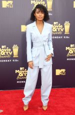 YARA SHAHIDI at 2018 MTV Movie and TV Awards in Santa Monica 06/16/2018