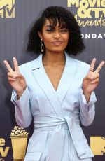 YARA SHAHIDI at 2018 MTV Movie and TV Awards in Santa Monica 06/16/2018