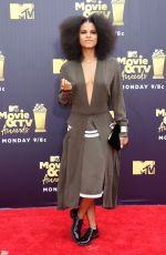 ZAZIE BEETZ at 2018 MTV Movie and TV Awards in Santa Monica 06/16/2018