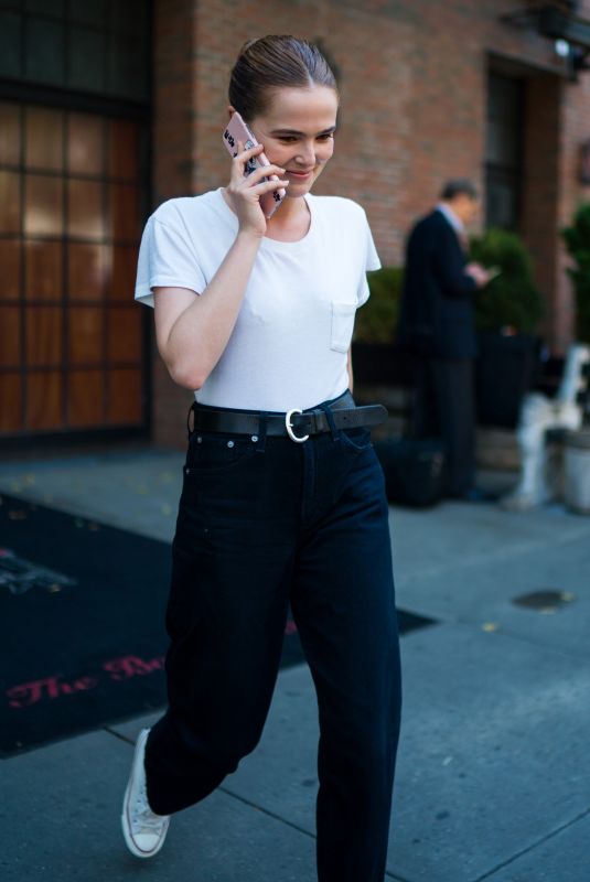 ZOEY DEUTCH Leaves Her Hotel in New York 06/21/2018