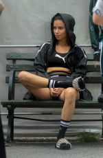 ADRIANA LIMA at Puma Photoshoot in New York 07/27/2018