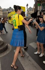 ADRIANA LIMA in Brazil Jersey Out in Paris 07/02/2018